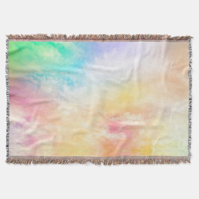 Pastel throw blanket. blanket (Front)