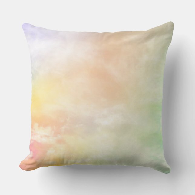 Pastel throw pillow. cushion (Front)