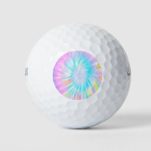 pastel tie dye golf balls