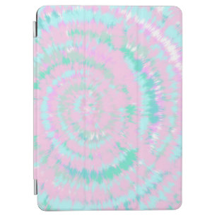 Pastel Tie Dye Pattern Pink Aqua Mint Green iPad Air Cover