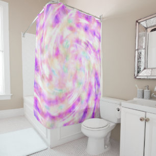 Pastel Tie Dye Shower Curtain