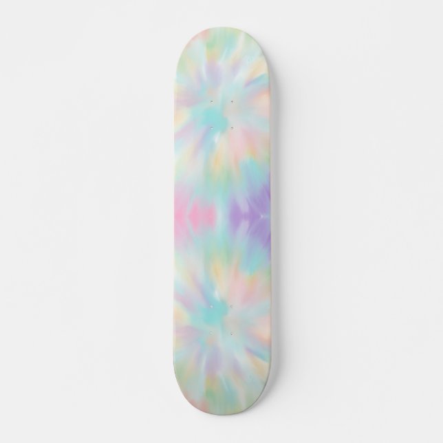 Pastel Tie Dye Skateboard (Front)