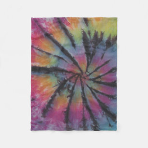 Pastel Tie Dye Swirl Fleece Blanket