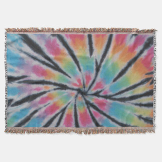 Pastel Tie Dye Swirl Throw Blanket