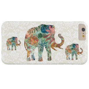 Pastel Tones Floral Elephant & Damasks Barely There iPhone 6 Plus Case