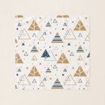 Pastel Tones Modern Triangle Geometric Pattern Scarf<br><div class="desc">Colourful pastel tones modern geometric triangles seamless pattern. Changeable background colour.</div>