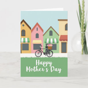 Pastel Town Mothers Day Card