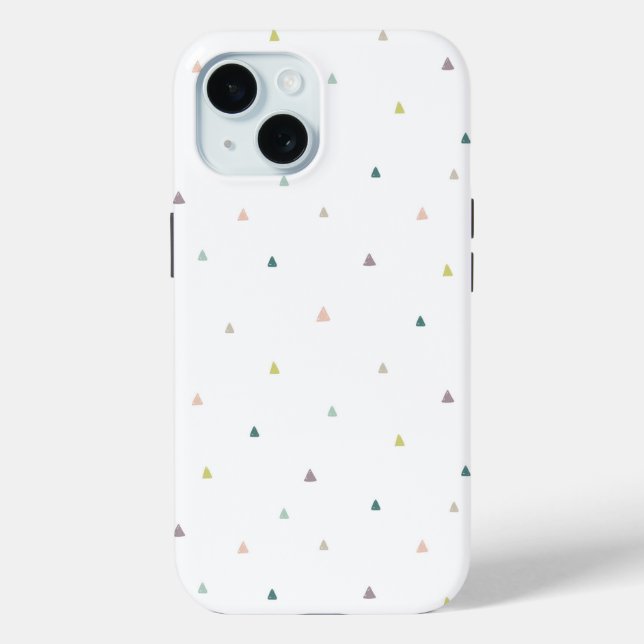 Pastel Triangle Doodle Pattern Case-Mate iPhone Case (Back)