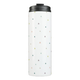 Pastel Triangle Doodle Pattern Thermal Tumbler