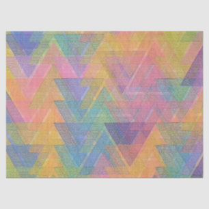 pastel triangle weave tissue paper