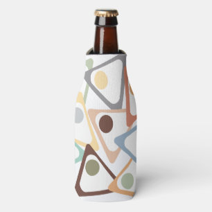 Pastel Triangles Bottle Cooler