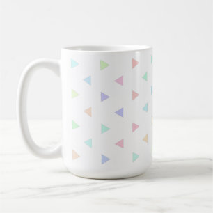 Pastel Triangles Pattern Multicolor  Coffee Mug