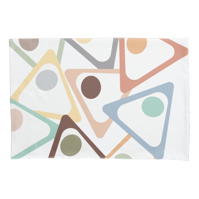 Pastel Triangles  Pillowcase (Front)
