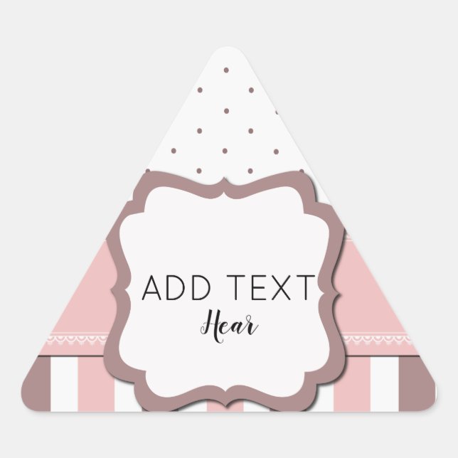 Pastel Triangular Sticker (Front)
