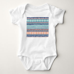 Pastel tribal Navajo: seamless pattern. Baby Bodysuit