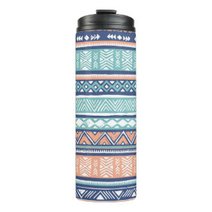 Pastel tribal Navajo: seamless pattern. Thermal Tumbler