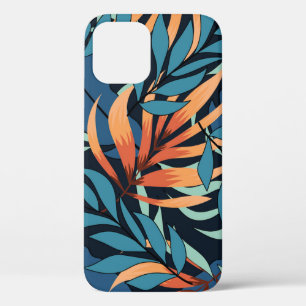 Pastel Tropical Abstract Botanicals iPhone 12 Case