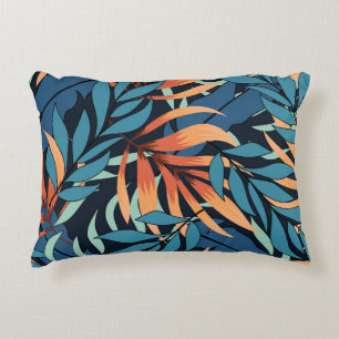Pastel Tropical Abstract Botanicals Decorative Cushion