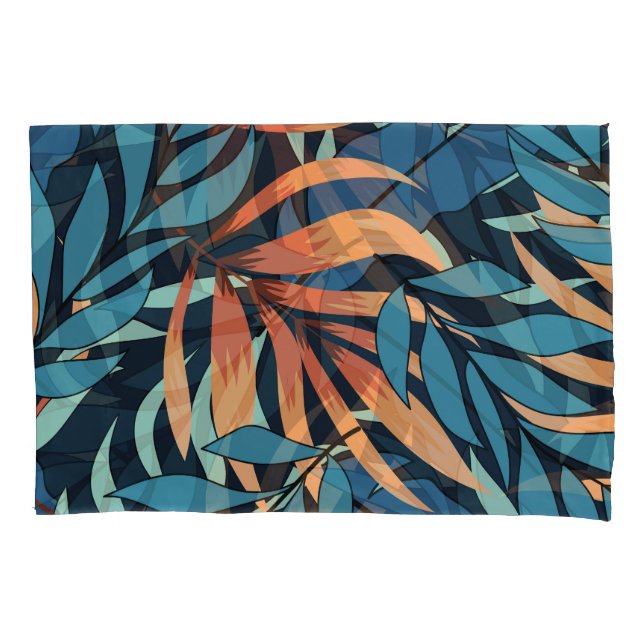 Pastel Tropical Abstract Botanicals Pillowcase (Front)