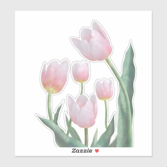 Pastel Tulip Floral Design (Sheet)