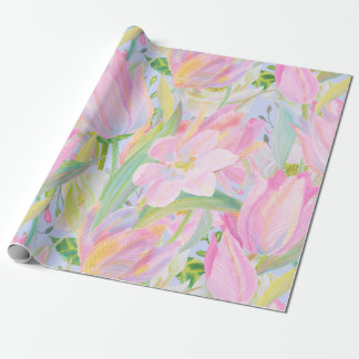 Pastel tulip wrapping paper