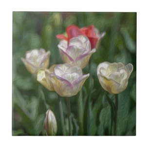 Pastel Tulips Tile