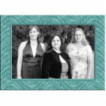 pastel turquoise  frame standing photo sculpture<br><div class="desc">Add your own photo to this pastel turquoise photo frame photo sculpture</div>