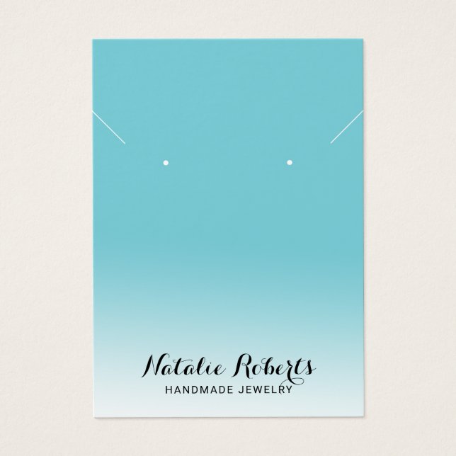 Pastel Turquoise Jewellery Earring Necklace Displa (Front)