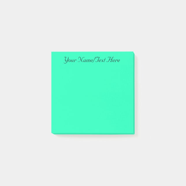 Pastel Turquoise Post-it Notes (Front)