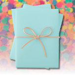 Pastel Turquoise Solid Colour | Classic | Elegant Wrapping Paper Sheet<br><div class="desc">Pastel Turquoise Solid Colour | Pastel Colours | Classic | Elegant | Trendy | Stylish | Professional Design</div>