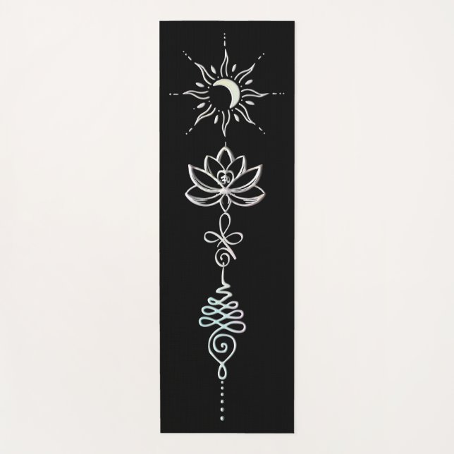 Pastel Unalome Group Yoga Mat (Front)