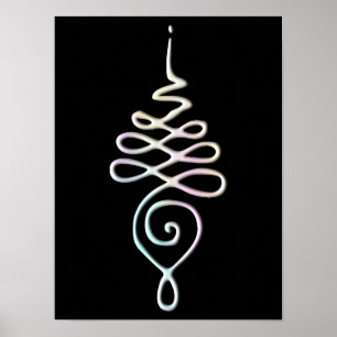 Pastel Unalome Poster