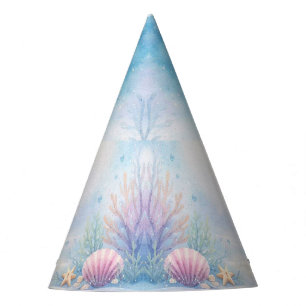 Pastel Under the Sea  Girl Ocean Birthday Party Hat