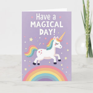 Pastel Unicorn Birthday Card