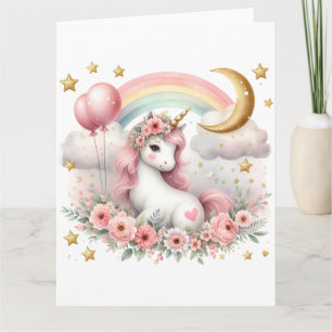 Pastel Unicorn Card
