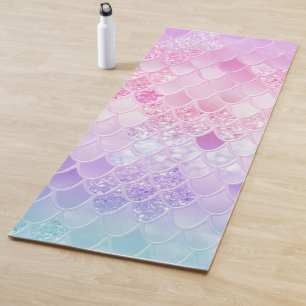 Pastel Unicorn Mermaid Glitter Scales #1 Yoga Mat