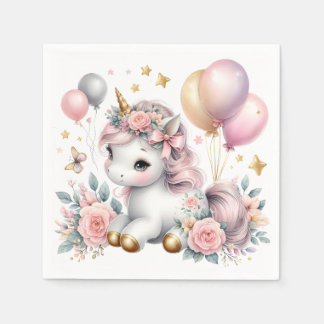 Pastel Unicorn  Napkin