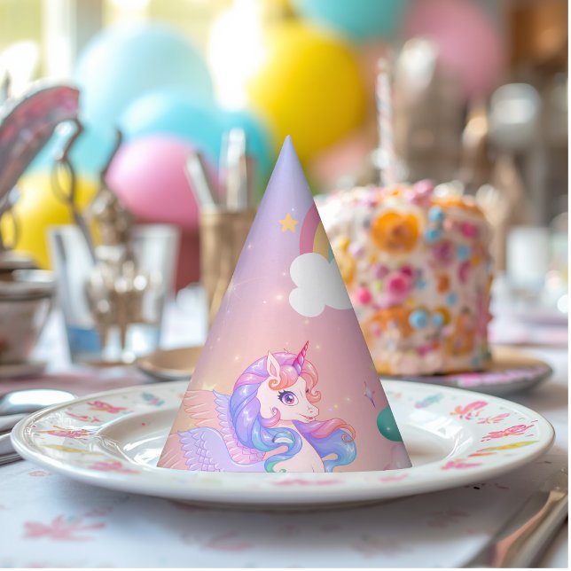 Pastel Unicorn Princess Paper Party Hat (Creator Uploaded)