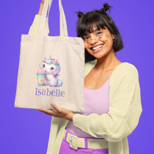 Pastel Unicorn Tote Bag