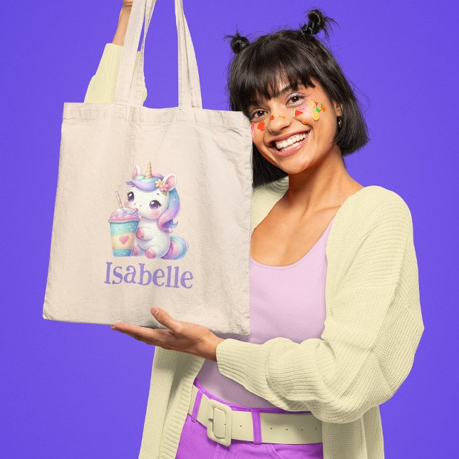 Pastel Unicorn Tote Bag (Creator Uploaded)