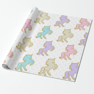 Pastel Unicorn Wrapping Paper