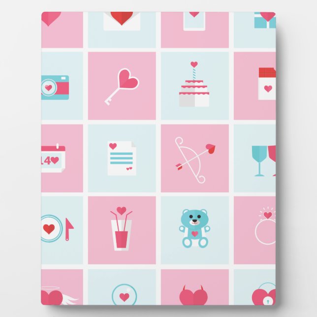 pastel valentines day plaque (Front)