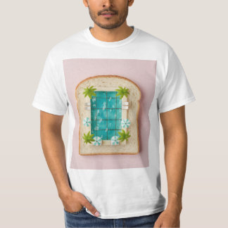 Pastel Vaporwave Pool Toast T-Shirt
