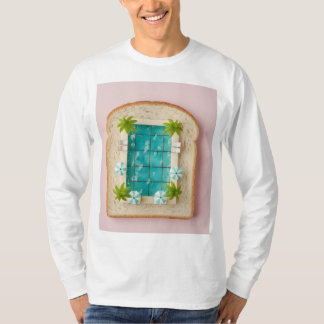 Pastel Vaporwave Pool Toast T-Shirt