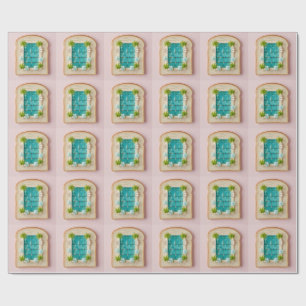 Pastel Vaporwave Pool Toast Wrapping Paper