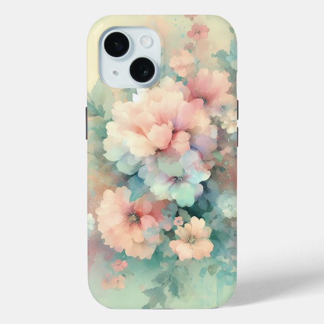 Pastel Vintages Roses  Case-Mate iPhone Case (Back)