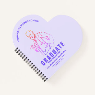 Pastel Violet Sigmund Freud Medical Graduation Gif Notebook