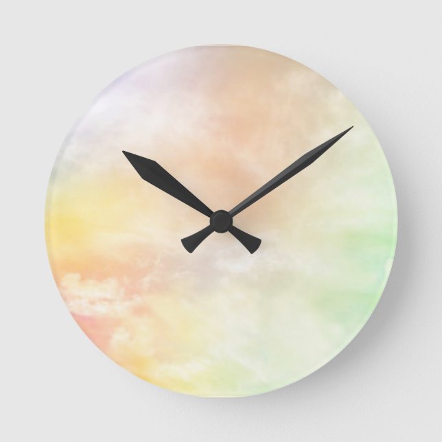Pastel wall clock. round clock (Front)