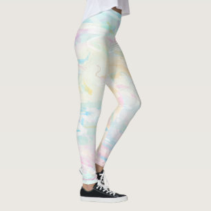 Pastel Watercolor Art Abstract Feminine Leggings
