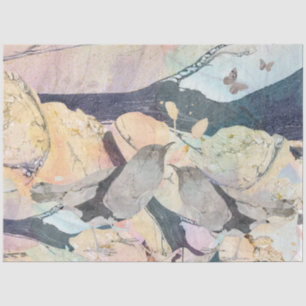 Pastel Watercolor Birds & Butterflies Tissue Paper